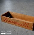 画像1: USA antique COOPER BRAND Cheese Box アメリカアンティーク 木製チーズボックス  ヴィンテージ 木箱 1930-1940's (1)