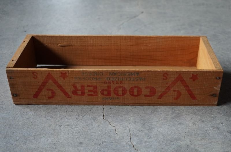 画像2: USA antique COOPER BRAND Cheese Box アメリカアンティーク 木製チーズボックス  ヴィンテージ 木箱 1930-1940's