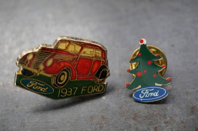 画像2: FRANCE antique PINS Pin Badge 4pcs フランスアンティーク ピンズ ピンバッジ 4個 FORD CAR 車 自動車 ヴィンテージ 1980-90's