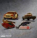 FRANCE antique PINS Pin Badge 4pcs フランスアンティーク ピンズ ピンバッジ 4個  CAR 車 自動車 ヴィンテージ 1980-90's