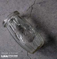 ENGLAND antique OXO GLASS BOTTLE イギリスアンティーク  ガラスボトル クリアガラスボトル リザーブポット 瓶 1910-20's