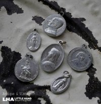 FRANCE antique MEDAILLE 6pcs フランスアンティーク メダイユ 6個セット ロザリオ  1930-50's