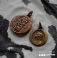 画像1: FRANCE antique MEDAILLE 2pcs フランスアンティーク メダイユ 2個セット ロザリオ  1930-50's (1)