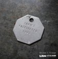 画像1: U.S.A. antique Dog Tag アメリカアンティーク ヴィンテージ ドッグタグ 1990's ロゴ入 ナンバープレート ナンバータグ タグ (1)