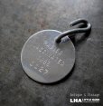 画像1: U.S.A. antique Dog Tag アメリカアンティーク ヴィンテージ ドッグタグ 1986's ロゴ入 ナンバープレート ナンバータグ タグ (1)