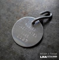 U.S.A. antique Dog Tag アメリカアンティーク ヴィンテージ ドッグタグ 1986's ロゴ入 ナンバープレート ナンバータグ タグ