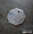 画像1: U.S.A. antique Dog Tag アメリカアンティーク ヴィンテージ ドッグタグ 1981's ロゴ入 ナンバープレート ナンバータグ タグ (1)