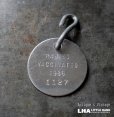 画像2: U.S.A. antique Dog Tag アメリカアンティーク ヴィンテージ ドッグタグ 1986's ロゴ入 ナンバープレート ナンバータグ タグ (2)