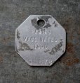 画像2: U.S.A. antique Dog Tag アメリカアンティーク ヴィンテージ ドッグタグ 1990's ロゴ入 ナンバープレート ナンバータグ タグ (2)