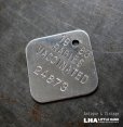 画像1: U.S.A. antique Dog Tag アメリカアンティーク ヴィンテージ ドッグタグ 1983's ロゴ入 ナンバープレート ナンバータグ タグ (1)