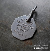 U.S.A. antique Dog Tag アメリカアンティーク ヴィンテージ ドッグタグ 1989's ロゴ入 ナンバープレート ナンバータグ タグ