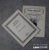 U.S.A. FRANCE antique Sheet Music 2pcs アメリカ・フランスアンティーク 楽譜 譜面 2SET ヴィンテージ 1883.1930-60's