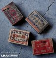 画像1: CZECHOSLOVAKIA & BELGIUM antique MATCHBOXES 4pcs チェコスロバキア&ベルギーアンティーク マッチボックス 紙マッチ箱 4個SET ヴィンテージ 1920-40's (1)