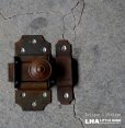 画像1: FRANCE antique LATCH フランスアンティーク ラッチ スライドロック ドア キャビネット 扉 金具 ロック ヴィンテージ 1930-50's (1)