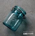 画像1: SALE【30%OFF】USA antique BALL JAR アメリカアンティーク BALL ジャー ワイヤー付き ガラスジャー (S) フタなし ヴィンテージ メイソンジャー 保存瓶 1933－60's (1)