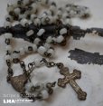 画像1: ITALY antique  Rosary イタリアアンティーク ロザリオ 十字架 ヴィンテージ 1950-60's   (1)