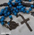 画像1: FRANCE antique Rosary フランスアンティーク ロザリオ 十字架 ヴィンテージ 1950-60's   (1)