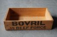 画像7: 【RARE】ENGLAND antique BOVRIL BOX with LID イギリスアンティーク ボブリル 木製 ウッドボックス [仕切り・フタ付き] ヴィンテージ 1950's  