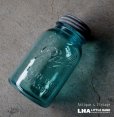 画像1: U.S.A. antique Ball Jar (Ｍ) アメリカアンティーク BALL ジャー ガラスジャー (Ｍ) メイソンジャー保存瓶 ヴィンテージ ガラス瓶 1910-23's (1)