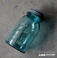 画像1: U.S.A. antique BALL JAR (Ｍ) アメリカアンティーク BALL ジャー ガラスジャー (Ｍ) メイソンジャー保存瓶 ヴィンテージ ガラス瓶 1923-33's (1)