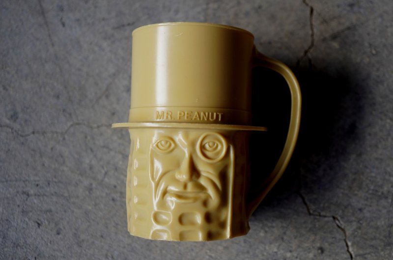 画像2:  U.S.A. vintage MR. PEANUT MUG CUP アメリカヴィンテージ ミスターピーナッツ プラスチック マグカップ 1950-60's