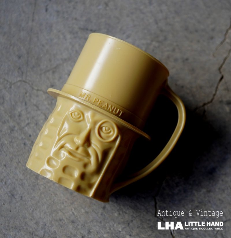 画像1:  U.S.A. vintage MR. PEANUT MUG CUP アメリカヴィンテージ ミスターピーナッツ プラスチック マグカップ 1950-60's