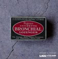 画像1: ENGLAND antique Boots BRONCHIAL LOZENGES TIN イギリスアンティーク ティン缶 ブリキ缶 1920-30's (1)