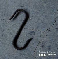 FRANCE antique IRON HOOK フランスアンティーク アイアンフック 鉄 S字フック ビンテージ インダストリアル ヴィンテージ 1890-1920's