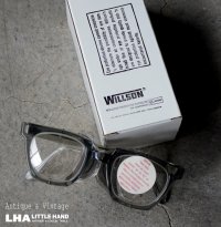 U.S.A. antique WILLSON SAFETY GLASSES GOGLLE アメリカアンティーク ウィルソン 未使用 デッドストック サイドガード付き ゴーグル ファッショングラス BOX ヴィンテージ　1968's 