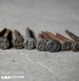 画像2: SALE【40%OFF】U.S.A. antique Railroad Nails 10pcs アメリカアンティーク レールロード ナンバーネイル 鉄道釘 10本セット 釘 1940-50's (2)