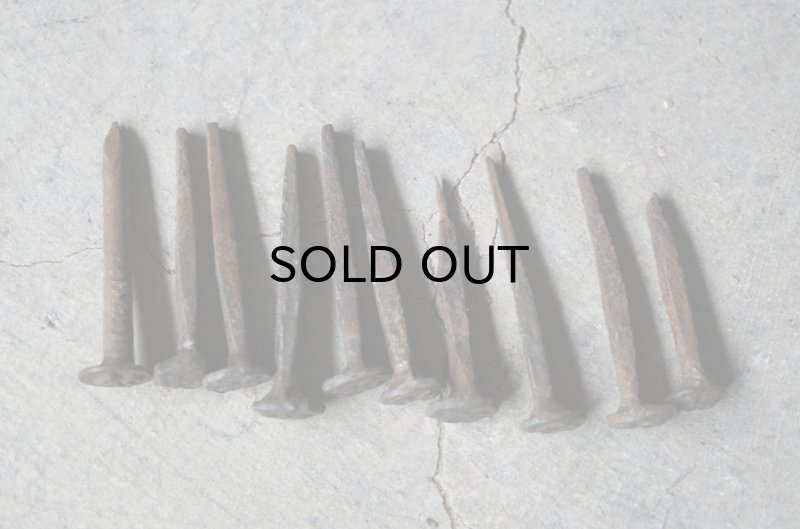 画像4: SALE【40%OFF】U.S.A. antique Railroad Nails 10pcs アメリカアンティーク レールロード ナンバーネイル 鉄道釘 10本セット 釘 1940-50's