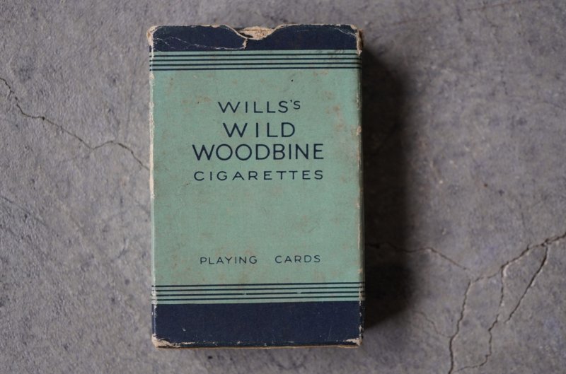 画像2: ENGLAND antique Playing Cards WILLS's WILD WOODBINE CIGARETTES イギリスアンティーク ヴィンテージ プレイイングカード トランプ 1930-60's