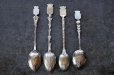 画像3: antique SOUVENIR SPOON 4pcs アンティーク スーベニアスプーン 4本SET コーヒースプーン ティースプーン お土産 1940-60'ｓ 