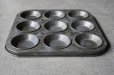 画像5: ENGLAND antique Baking Tin イギリスアンティーク ベーキングティンモールド 9穴  焼き型 菓子型 1940-50’ｓ