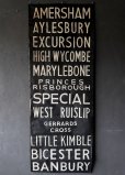 画像2: 【RARE】ENGLAND antique BUS ROLL SIGN イギリスアンティーク バスサイン H187xW67cm ヴィンテージ バスロールサイン 行先回転案内標示  1950-70's (2)