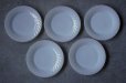 画像3: U.S.A. vintage Fire-king White SWIRL Salad Plate 5SET アメリカヴィンテージ ファイヤーキング ホワイト スワール サラダプレート 5枚セット 1951-60's