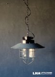 画像1: CZECHOSLOVAKIA  antique LAMP チェコスロバキアアンティーク ホーロー ランプシェード ソケット&コード・チェーン付 インダストリアル 工業系 ファクトリーランプ ヴィンテージ ライト 1940-60's   (1)