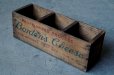 画像2: U.S.A. antique Borden's Cheese Box アメリカアンティーク 木製チーズボックス  仕切り ヴィンテージ 木箱 1930-1940's (2)