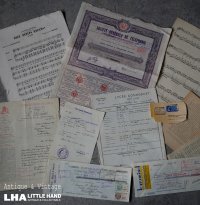 FRANCE antique Paper 11set フランスアンティーク ペーパーセット 古い紙 11枚セット 1920-50's