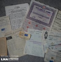 FRANCE antique Paper 11set フランスアンティーク ペーパーセット 古い紙 11枚セット 1920-50's