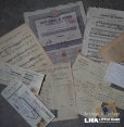 画像1: FRANCE antique Paper 11set フランスアンティーク ペーパーセット 古い紙 11枚セット 1920-40's (1)