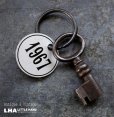 画像1: ENGLAND antique KEY&RING-TAG イギリスアンティークキー ヴィンテージキー タグ・リング付き鍵 ヴィンテージ 1900-67’s (1)