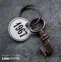 ENGLAND antique KEY&RING-TAG イギリスアンティークキー ヴィンテージキー タグ・リング付き鍵 ヴィンテージ 1900-67’s