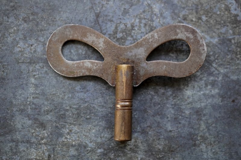 画像3: FRANCE antique KEY フランスアンティークキー ゼンマイ時計 巻き鍵 1890-1940's