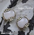 画像1: U.S.A. antique Earrings  アメリカアンティーク コスチュームジュエリー ヴィンテージ イヤリング 1960－80's  (1)