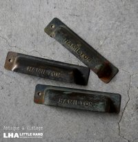 U.S.A. antique HAMILTON DRAWER PULLS 3pcs アメリカアンティーク ハミルトン プリンタートレイ ハンドル 3個セット 取手 ヴィンテージ 1920－1960's