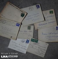 FRANCE antique LETTER 8pcs フランスアンティー レター 封筒 8枚セット  ヴィンテージ  ビンテージ 1910-1970's