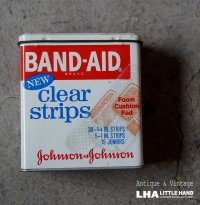 U.S.A. antique BAND-AID TIN アメリカアンティーク ジョンソン&ジョンソン BAND-AID バンドエイド缶 絆創膏 ヴィンテージ1970-80's 