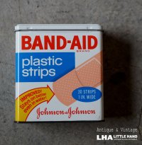 U.S.A. antique BAND-AID TIN アメリカアンティーク ジョンソン&ジョンソン BAND-AID バンドエイド缶 絆創膏 ヴィンテージ1970-80's 