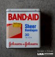 画像1: U.S.A. antique BAND-AID TIN アメリカアンティーク ジョンソン&ジョンソン BAND-AID バンドエイド缶 絆創膏 ヴィンテージ1983's  (1)